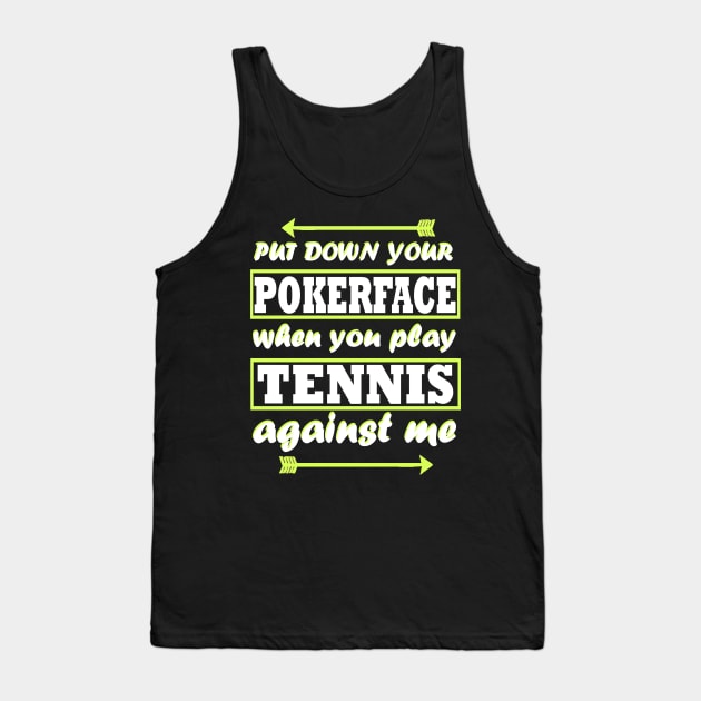 Tennis double sports tennis rackets tennis court Tank Top by FindYourFavouriteDesign
